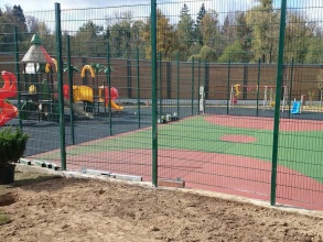 Забор на детскую площадку 50 метров фото в Поварово